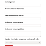 Sales Lead Form