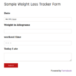 Sample Weight Loss Tracker