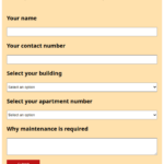 maintenance request form