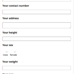 sample marathon registration form