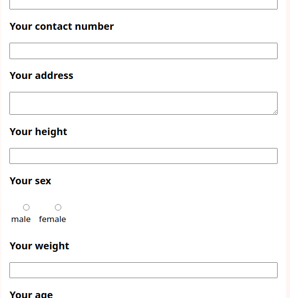 sample marathon registration form